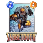 Carte Marvel Snap sabretooth